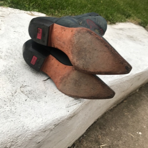 Sandiego Boots western Embroidered Leather Cowboy Boots coastal cowgirl boho - Picture 5 of 5